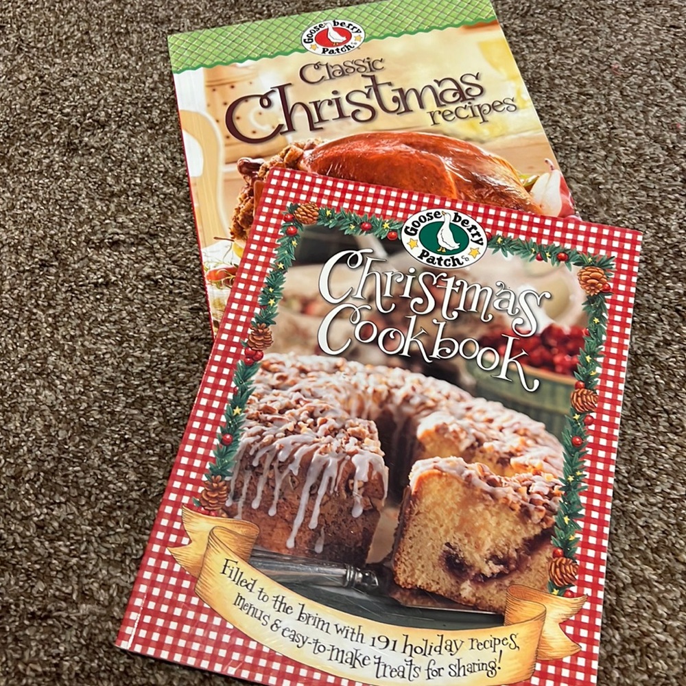 2 Gooseberry Patch Christmas cookbooks